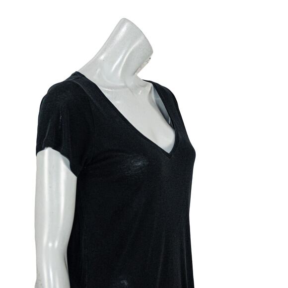 HATCH Maternity Women's Scoop Neck Tee in Black lyocell cotton sz 1 - Picture 7 of 9